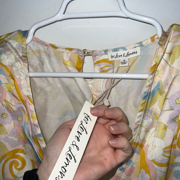 For Love And Lemons x revolve flowy sleeve Top new with tags - Picture 8 of 13